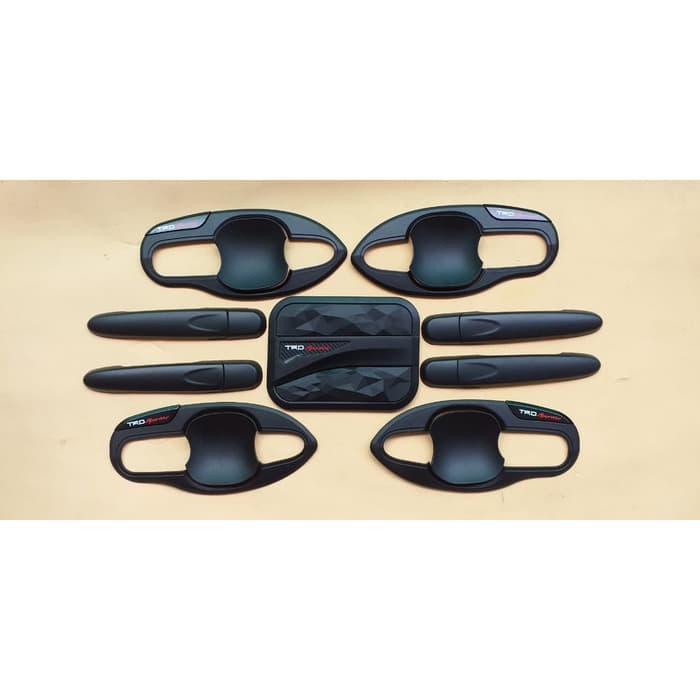 Paket Outer dan Handle plus Tank Cover Mobil Calya Sigra Hitam Doff