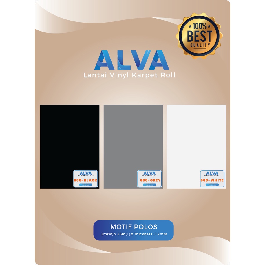 Lantai Vinyl Roll Alva Polos Glossy