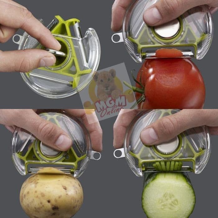 3in1 Peeler Stainless COMPACT Pengupas kulit kentang wortel buah 2723