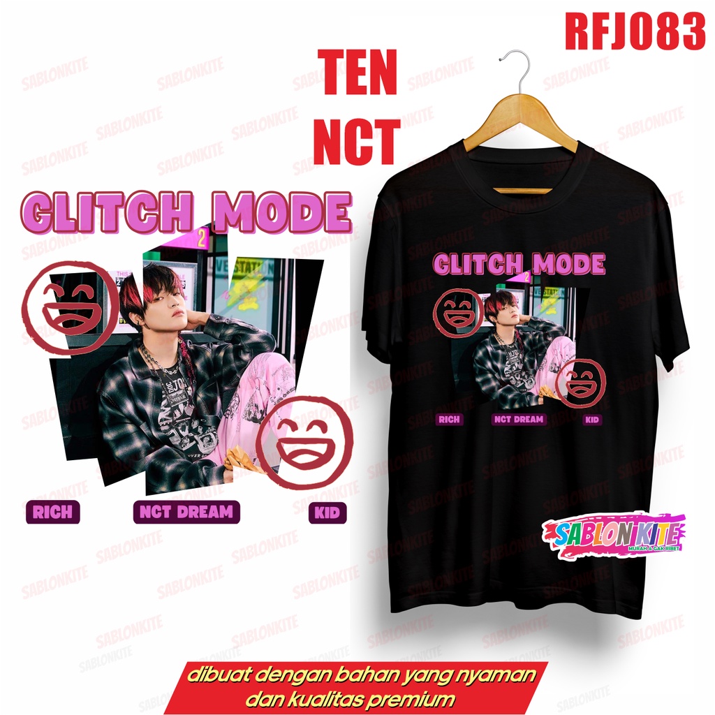 MURAH!!! KAOS NCT DREAM GLITCH MODE HAECHAN TEN MARK JAEMIN JISUNG JENO JOHNNY RFJ083