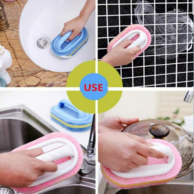 Sikat Kamar Mandi Sikar WC Sikat Dapur Pembersih Kamar Mandi Pembersih WC Sponge Brush Kamar Mandi