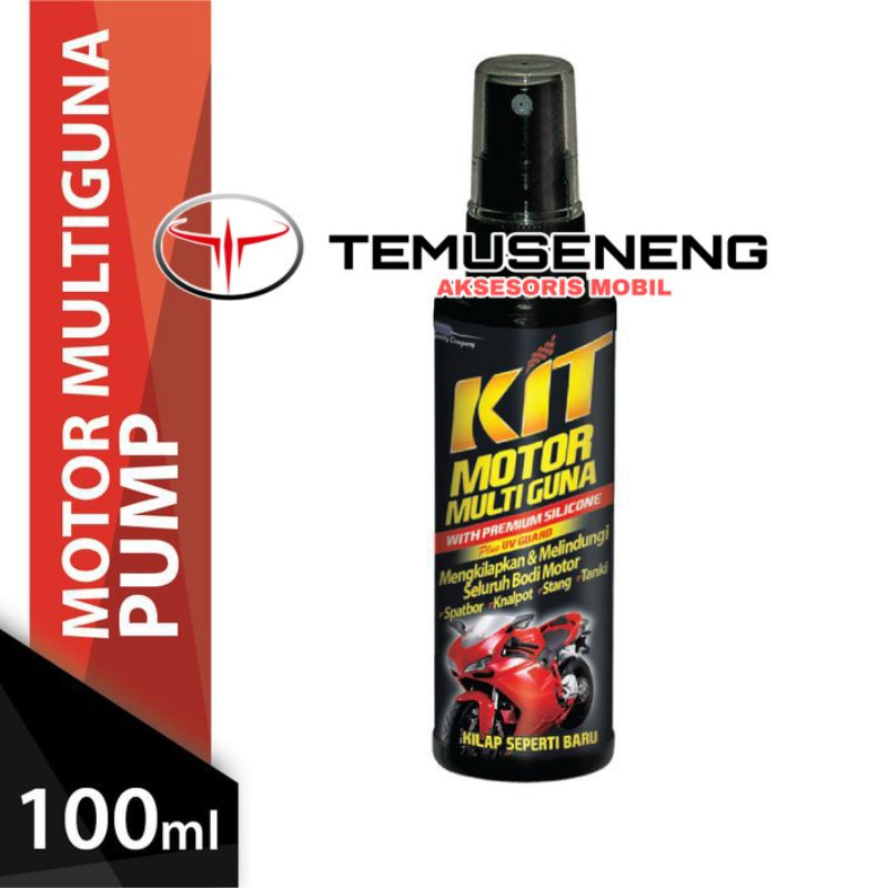 Kit Motor Multiguna Pengkilap Body Poles Cair Botol Spray 100Ml Murah Cleaner Detailing