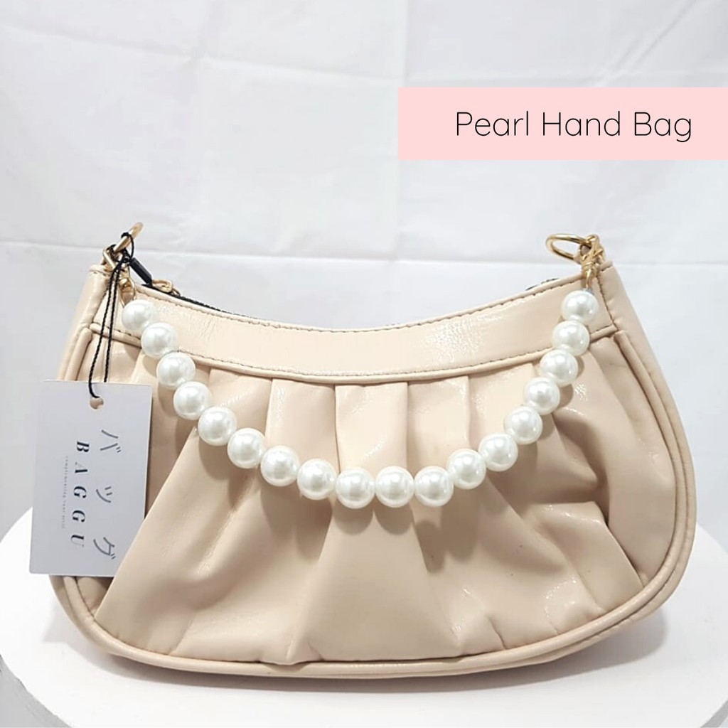 BAGGU.ID Pearls Hand Bag / Tas Tangan Mutiara / Top handle Bag Premium Quality / Mini Bag