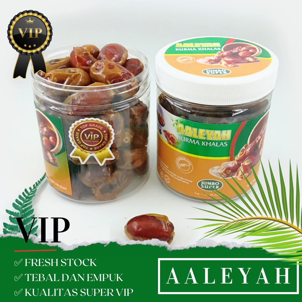 KURMA KHALAS VIP AALEYAH 250 GRAM / KURMA KHALAS PREMIUM VIP QUALITY