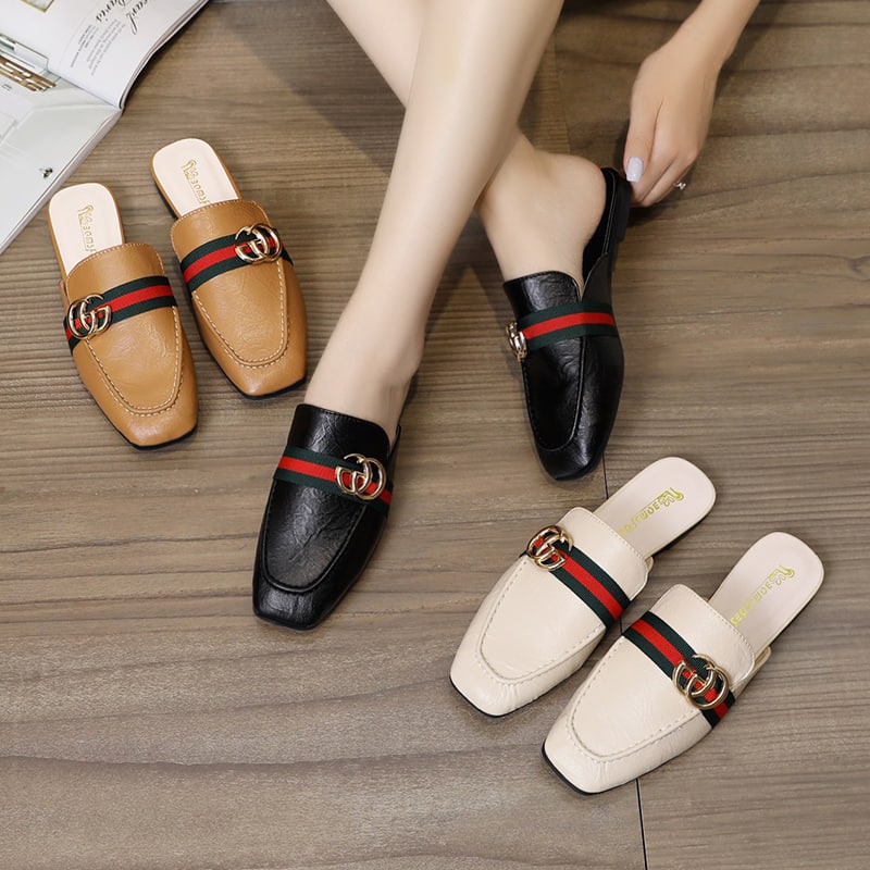 23350 Sepatu Murah Wanita Import Sepatu Kerja Kantoran Kekinian Slip On Selop