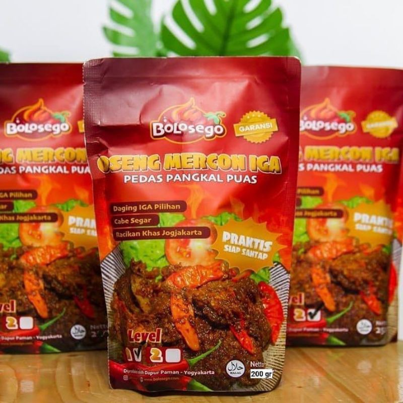 

OSENG MERCON IGA SAPI 100%! 200 GRAM, ADA LEVEL PEDASNYA- BOLOSEGO