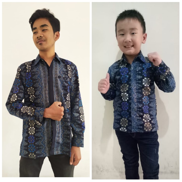 SB Collection Couple Dadboy Lisno Atasan Kemeja Batik Modern Anak Dan Ayah Pria