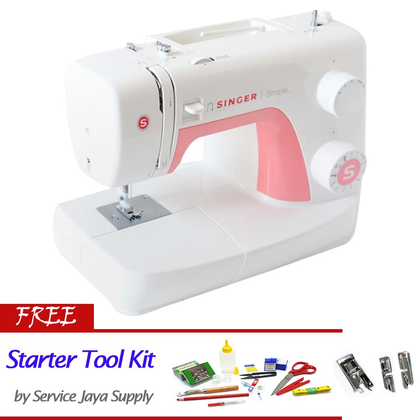 SINGER 3210 Simple Mesin Jahit Portable Multifungsi +FREE SJS Starter Kit