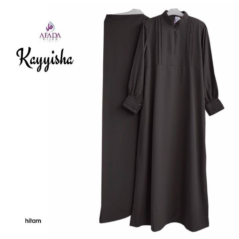 (AGEN RESMI AFADA HIJAB) KAYYISA HITAM UK M