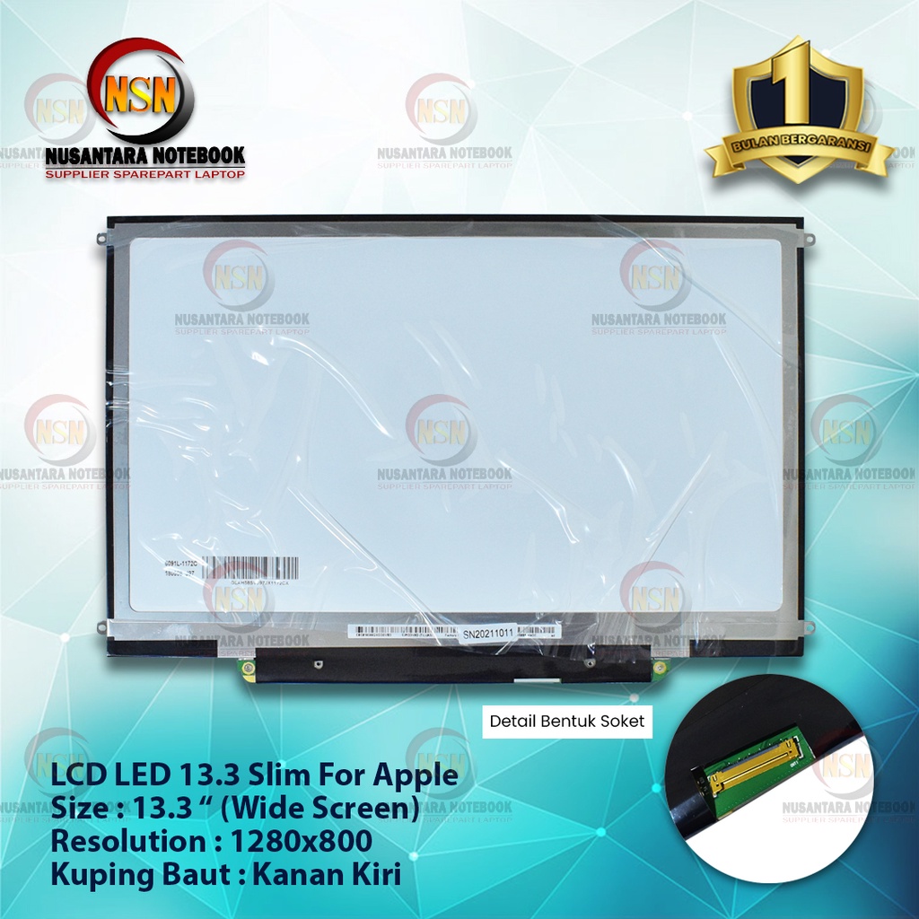 LCD LED Layar 13.3 SLIM FOR Macbook A1278