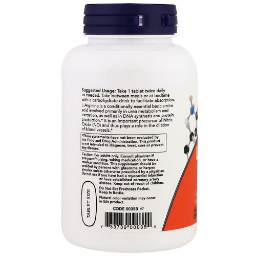 Now Foods L Arginine 1000 mg 120 Tab Now Arginine ORI USA