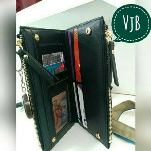 Dompet panjang fashion seri embos dompet lipat