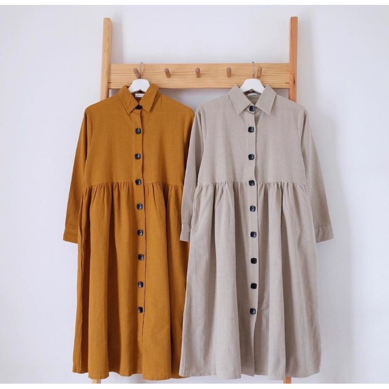 Sayla Fashion - Kemeja Tunik Wanita | Atasan Tunik | Pakaian Muslim Wanita | Tunik Jumbo | Tunik Mus