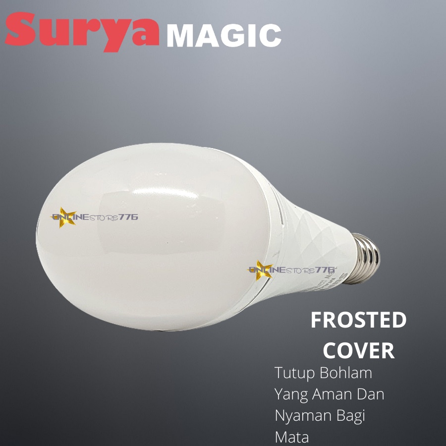 LAMPU EMERGENCY LED SURYA MAGIC 18W / LAMPU DARURAT 18 WATT / RECHARGEABLE / CAHAYA PUTIH