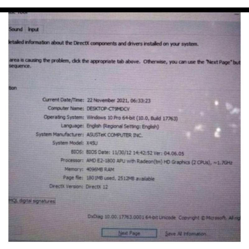 MOBO LAPTOP ASUS X45U