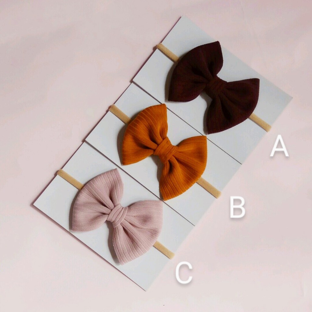 Bandana bayi nylon usa bow simple