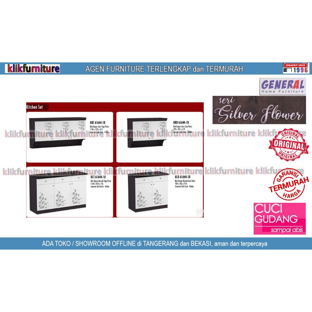 KRD 61644 GENERAL Kitchen Set Olympic Atas 2 Pintu