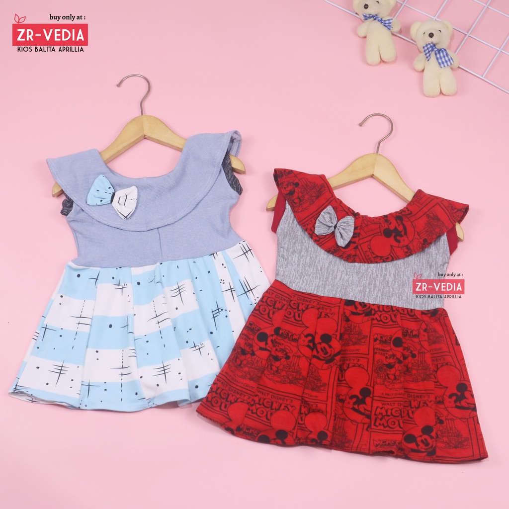 Dress Evelin Baby New Born Baru Lahir / COD Baju Anak Baby Perempuan Bayi Girl Lucu Harga Konveksi.