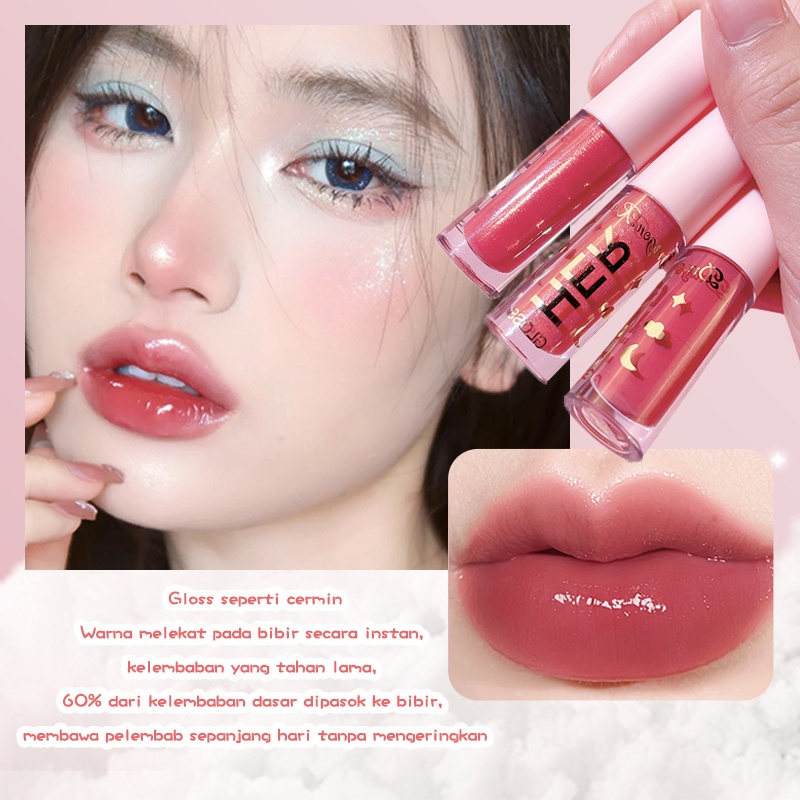 【READY STOCK】DR Waterproof Lipstik Long Lasting Liptint Super Glossy Shiny Moisturizing Non Sticky