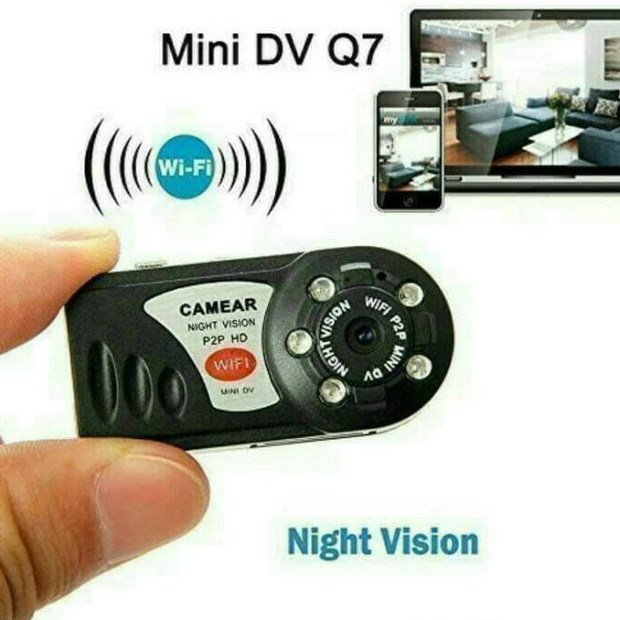 Spesial Promo Mini Dv Wifi Camera Q7/Camera Mini Dv P2P Night Vision Infrared Q7