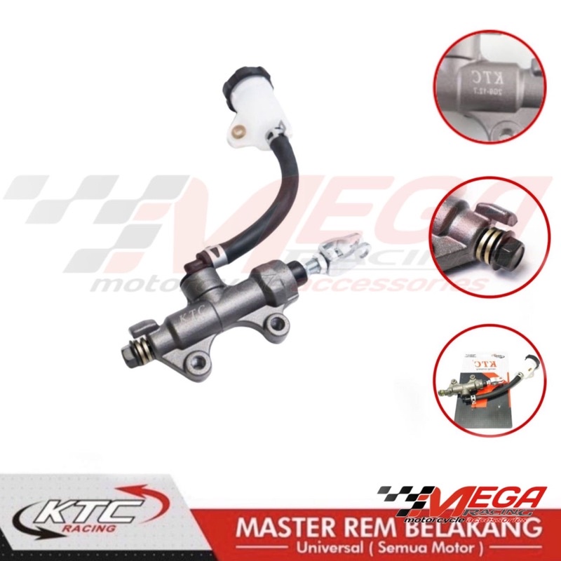 Tonjokan Master Rem Belakang KTC Racing Original Universal Untuk Semua Motor MEGA PRO, Vixion, Satria fu, Sonic 150, Ninja, Cb150, R15, GSX, Xabre, Mx king, R15, ninja 250, fi cbr250rr, r25, cb, byson, jupiter mx king