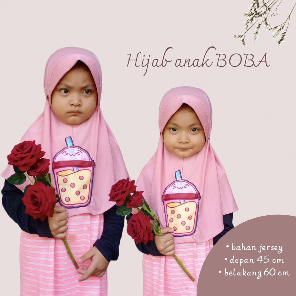 Jilbab Anak Bergo BOBA Bubble Tali