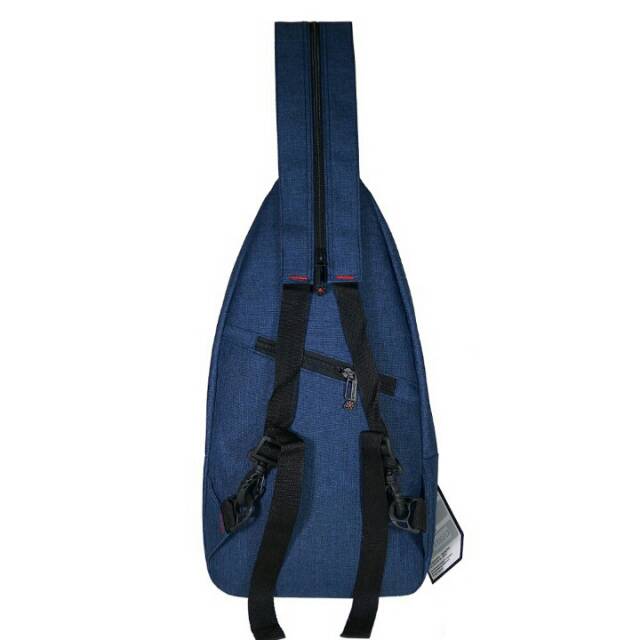 BISA COD - Carboni AA00023 Tas Selempang Pria Tas Fashion Pria Multifungsi - Navy