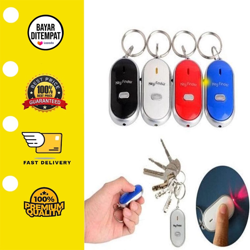 [BISA COD] Gantungan Kunci Siul Alarm Motor Minimalis Whistle Key FInder Anti Hilang Alat Pencari Pelacak Kunci Motor Mobil Anti Hilang