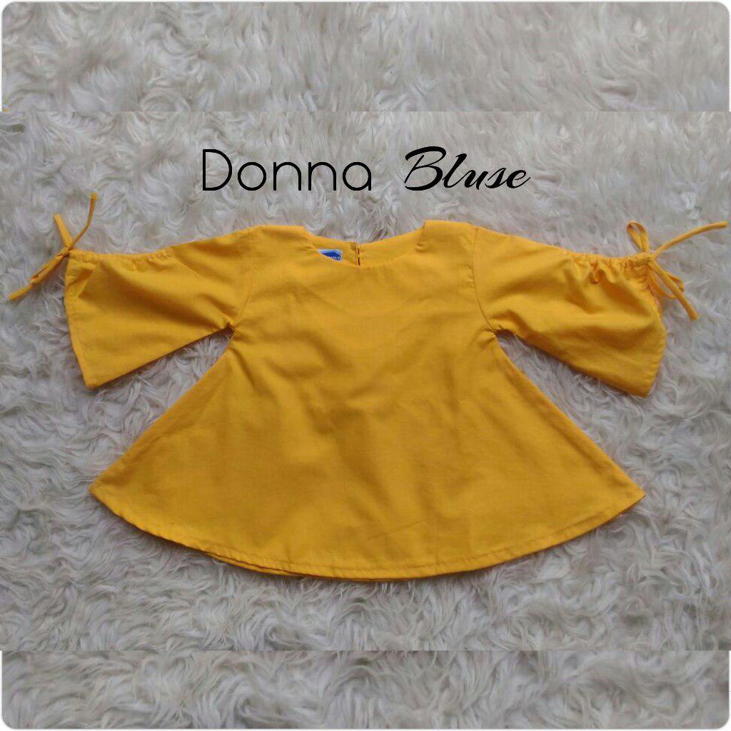 Donna Bluse/Atasan Kekinian/Bluse Murah/Bluse Terbaru/Bluse Warna Kuning