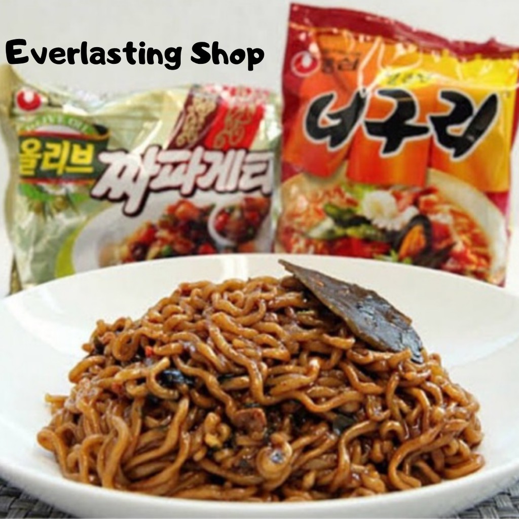 

Nongshim Chapaguri Neoguri Chapagetti Jjajang Noodles Ramdon Spicy Seafood Jjapaguri Ram Don Parasit