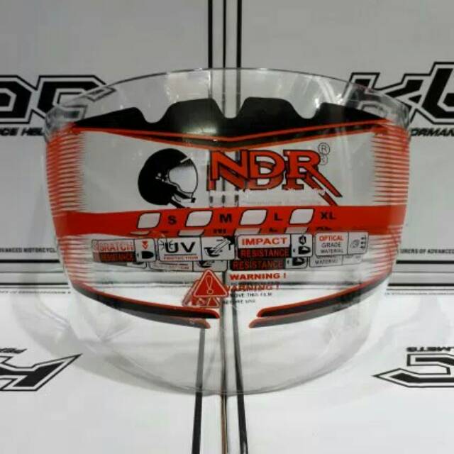 Kaca helm bmc hiu (original NDR ) Hitam Bening