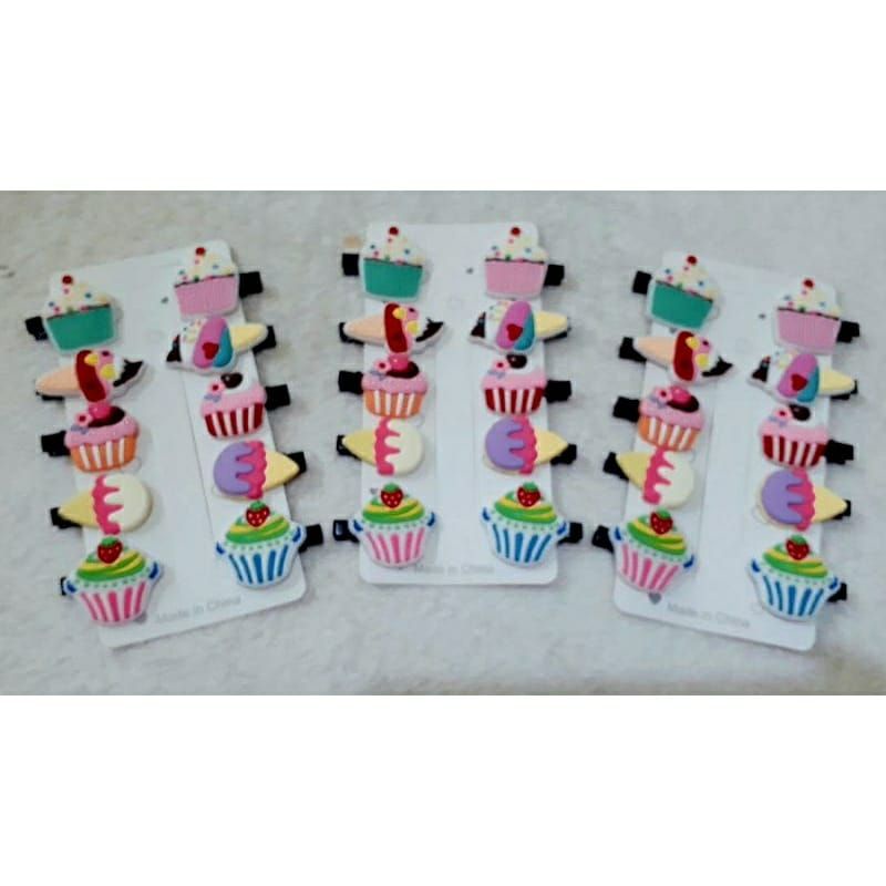 Jepit Rambut Anak Set 10Pcs Model Kartun Hairpin Rambut Cewek HairClips