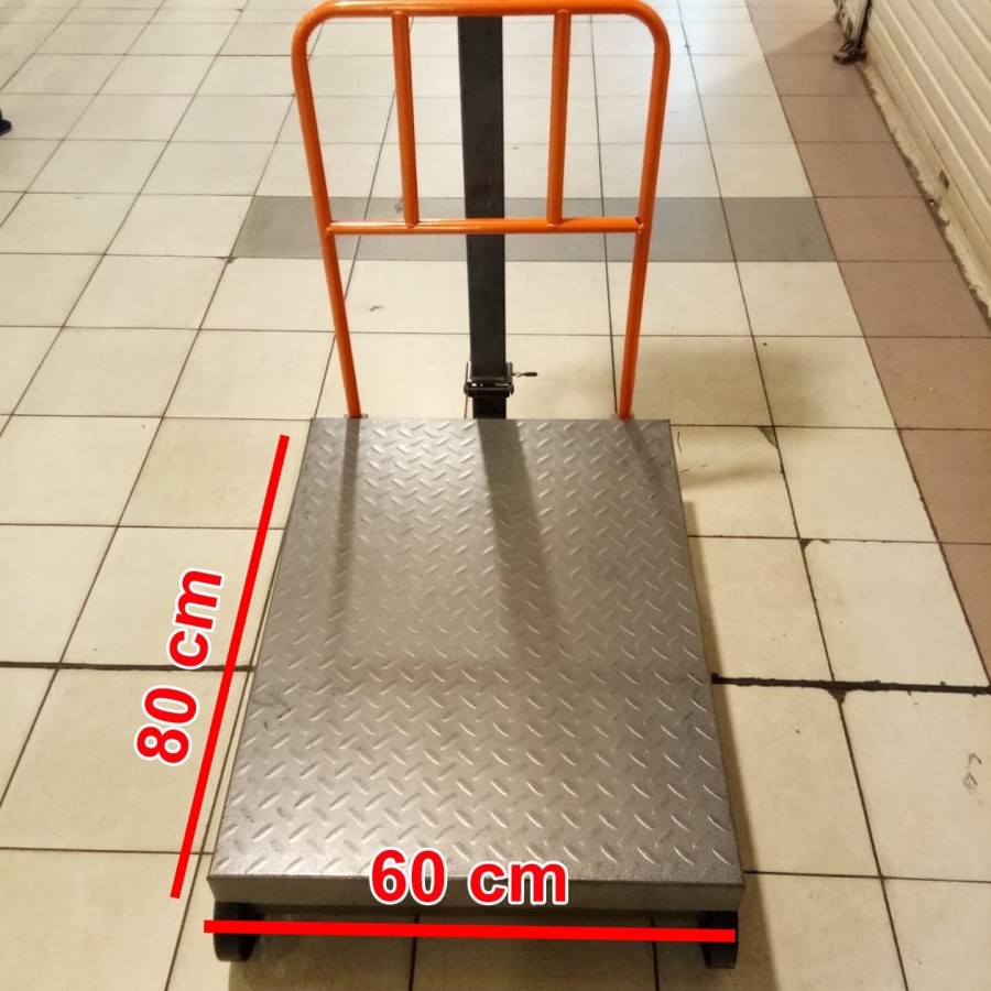 Timbangan Barang Digital 1ton Akurasi 0.2kg / Timbangan Duduk Bench Scale + RODA