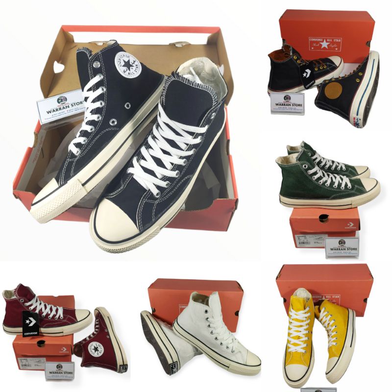 SEPATU CONVERSE 70S HIGH BLACK WHITE  MADE IN VIETNAM BNIB /CONVERSE ALL STAR TINGGI/CONVERSE 70S HI