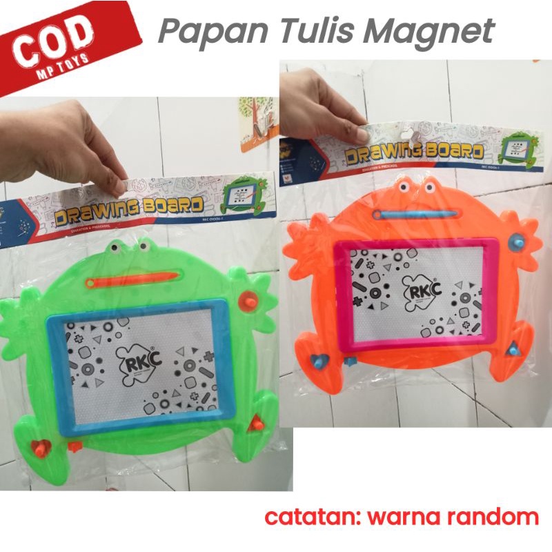 

Mainan Edukasi Anak Papan Tulis Magnet Drawing Board Katak