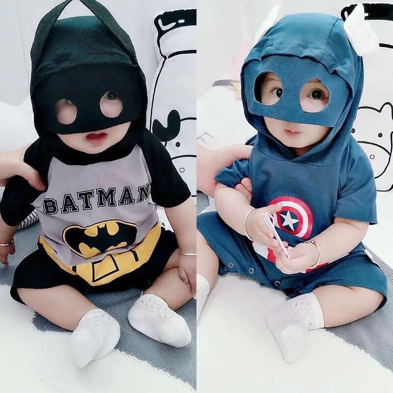 JUMPSUIT BABY / JUMPER BAYI MODEL SUPERMAN , BATMAN , SPIDERMAN, CAPTAIN AMERIKA / JUMPER BAYI