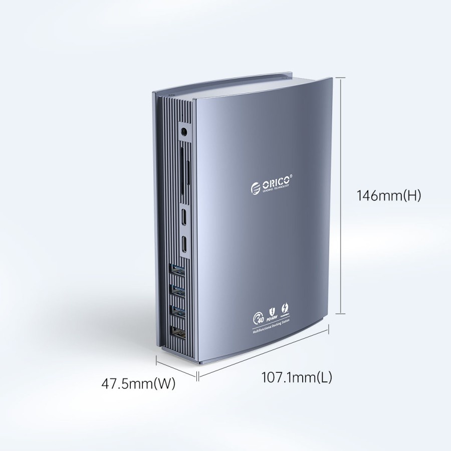 ORICO TB3-S3 15in1 Thunderbolt 3 40Gbps DP RJ45 PD SD TF Type C USB