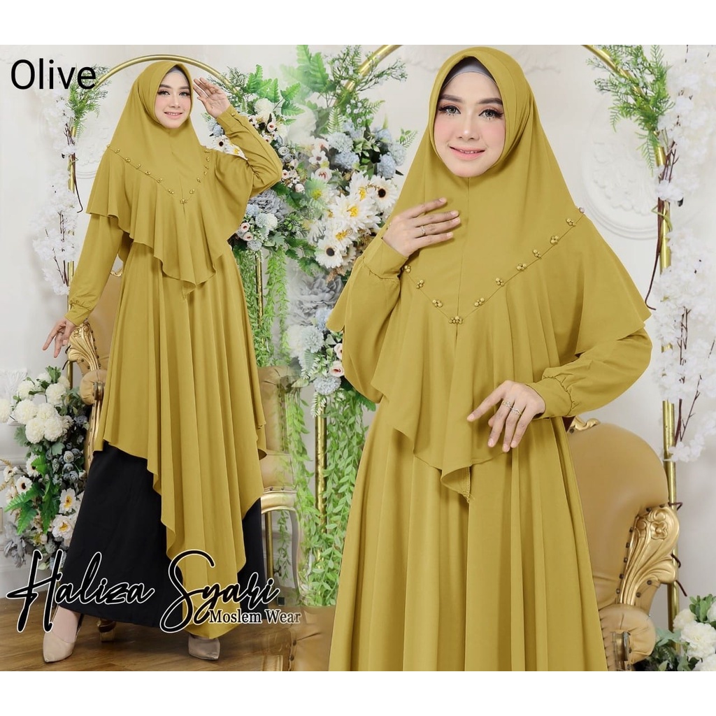 Haliza Syari Set / Gamis Wanita Syari Terbaru