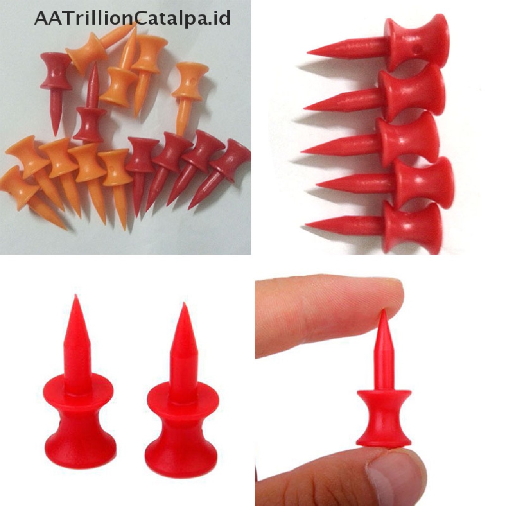 Aatrillioncatalpa 100Pcs Tee Bola Golf 31mm 1.2 &quot;Bahan Plastik Golfer