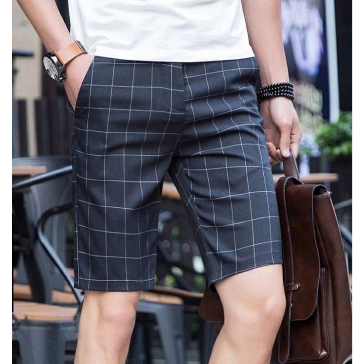 PENDEK TARTAN - CELANA PRIA / WANITA TARTAN MOTIF KOTAK PINGGANG KARET - CELANA PENDEK SANTAI - RPN