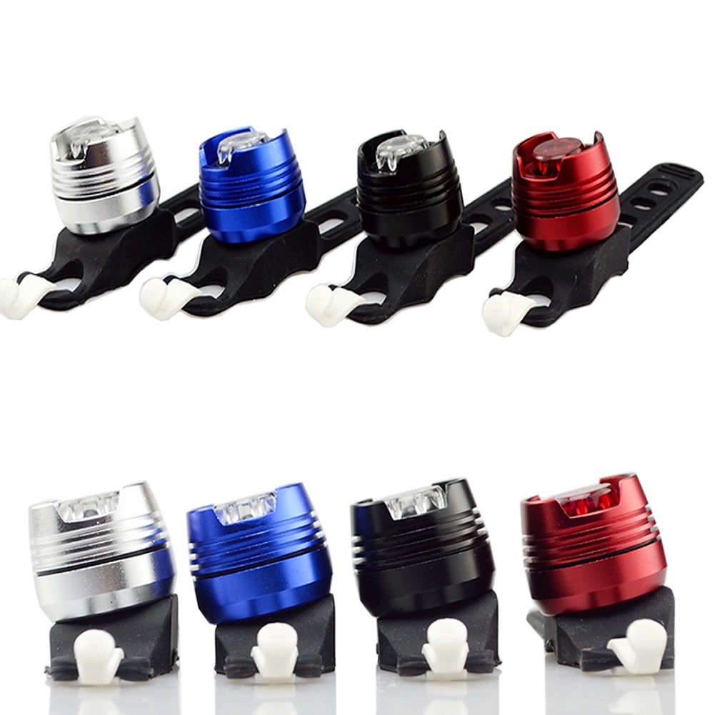 Zzz LED Cycling Bike Front Rear Tail Helm Flash Light Lampu Peringatan Keselamatan
