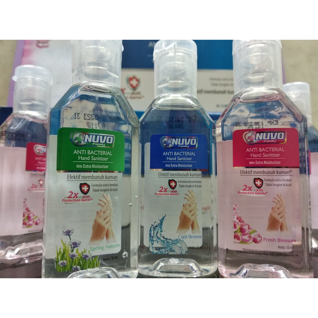 Hand Sanitizer NUVO 50ml Anti VIrus dan Bakteri