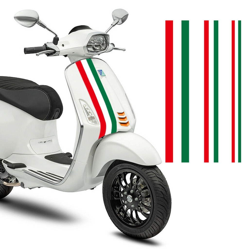 Sepeda Motor Depan Stiker Reflektif Italia Stiker Piaggio Vespa LXV GTS 150 250 300 Super Sport Stiker