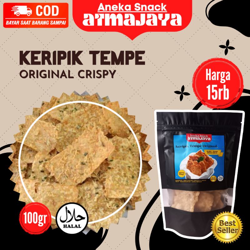 

KERIPIK TEMPE 100gr ANEKA SNACK ATMAJAYA,GROSIR SNACK,SNACK MURAH,SNACK KILOAN,SNACK PEDAS