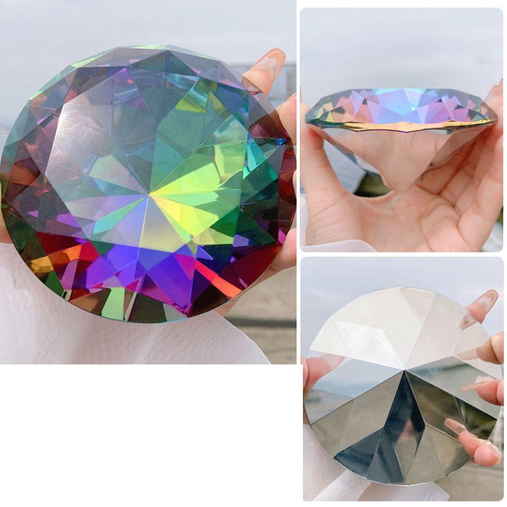 Chookyy 80mm Nail Crystal Display Transparan Tangan Model Nail Art Pajangan Kuku Berdiri