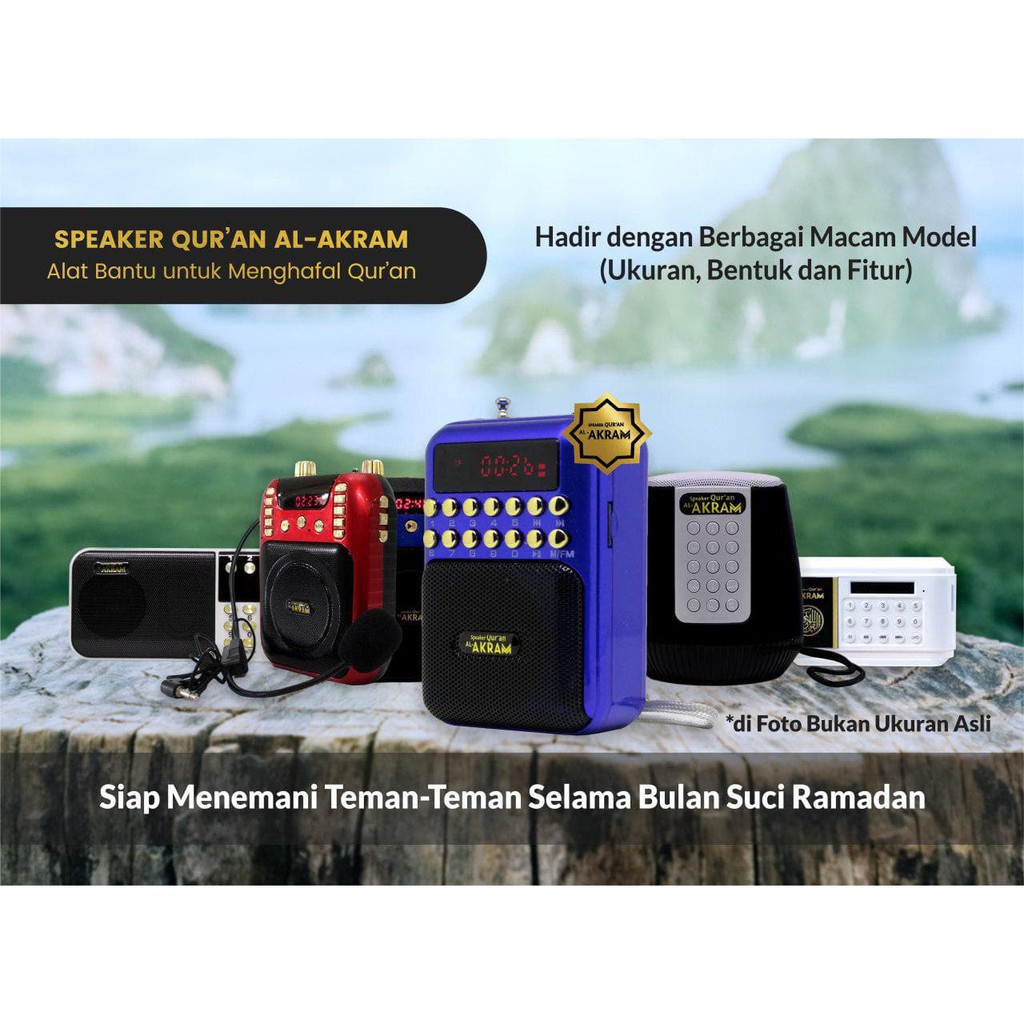 SPEAKER AL AKRAM / SPEAKER UAS MUROTTAL QURAN ORIGINAL MUROTAL QURAN BLUETOOTH