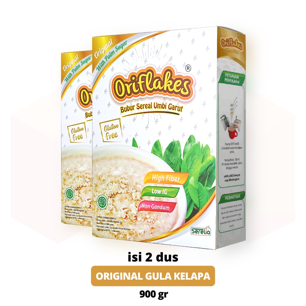 

ORIFLAKES 350 Gram ORIGINAL GULA KELAPA ( PAKET 2 MINGGU, 2 DUS)