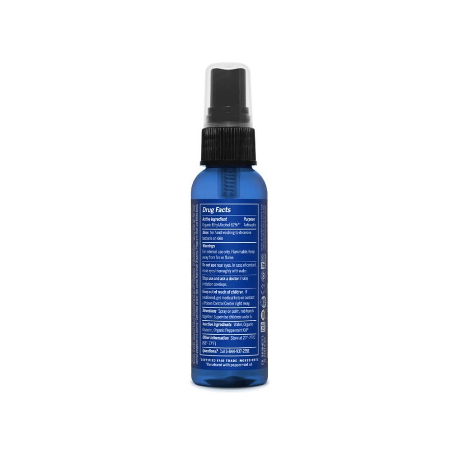 Organic Peppermint Hand Sanitizers Dr. Bronner's 59 ml Murah Termurah