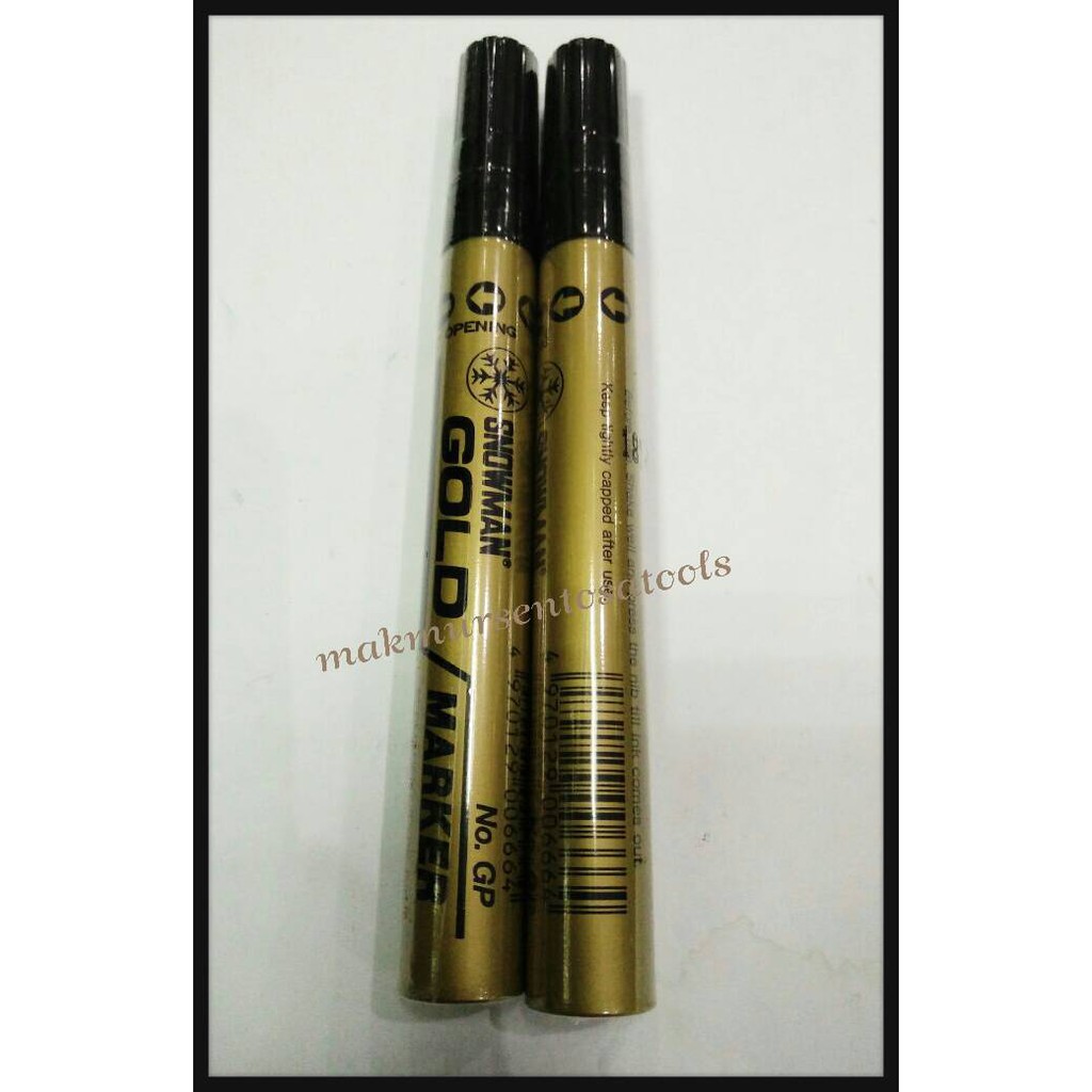

Spidol Emas Marker Gold Snowman Japan Ori
