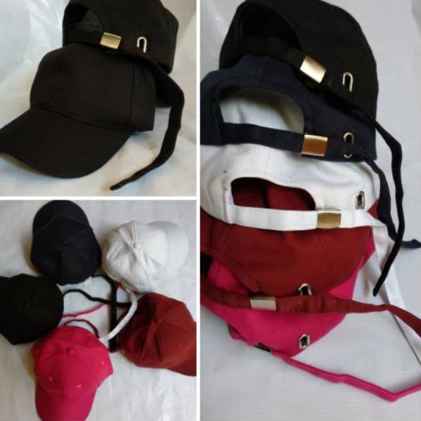 Topi Baseball Polos Cap Tali Panjang ‣ Jts31au22ᴿ